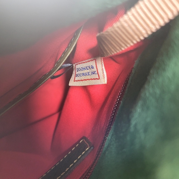 Dooney and Bourke Florentine leather crossbody army green bag - Picture 16 of 16